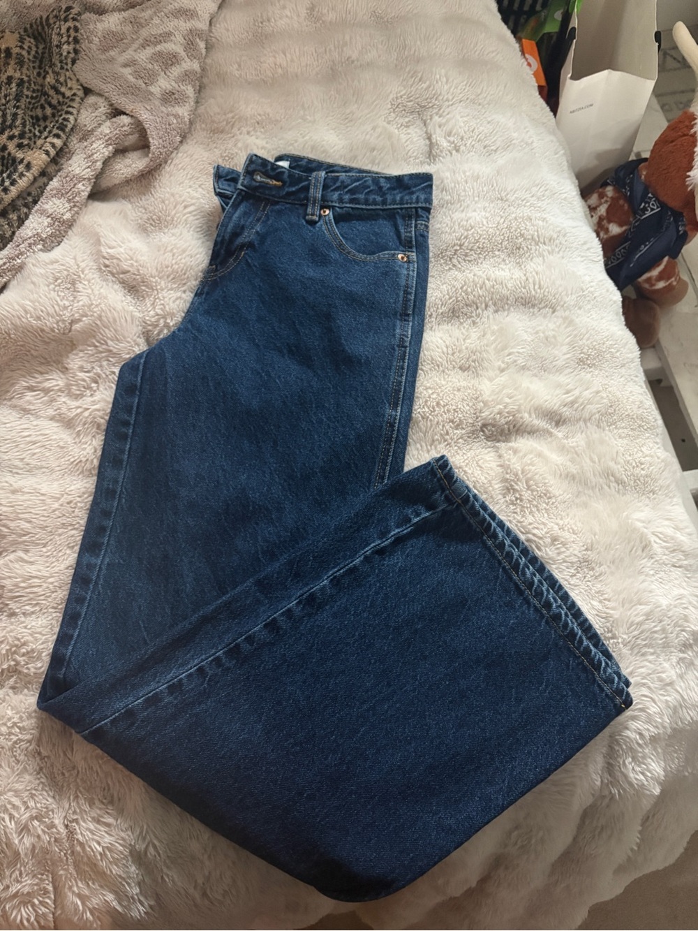 Pacsun Low Rise Baggy Dark Blue Jeans